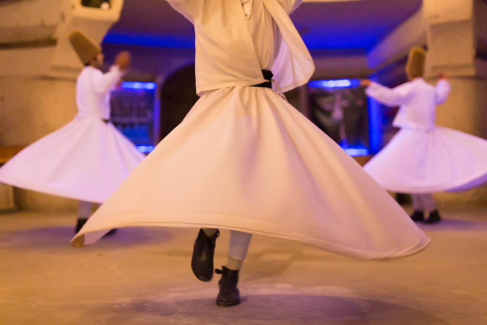 Image of Turkish dancers swirling